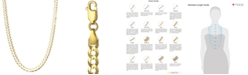 Italian Gold 22" Curb Chain Necklace (4-5/8mm) in Solid 14k Gold